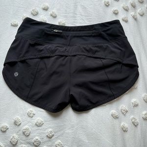 Lululemon size 2 regular low rise speed up shorts